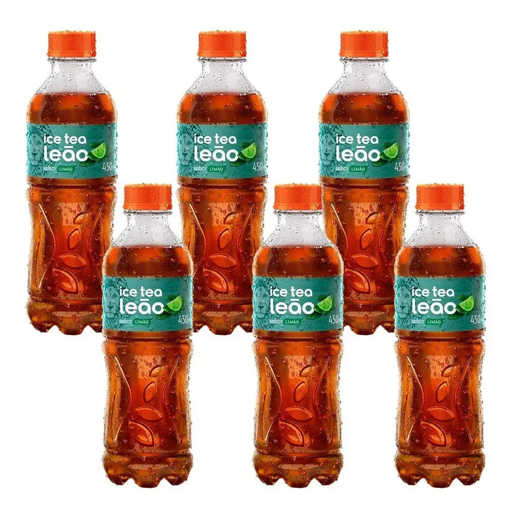 Chá Ice Tea Leão Limão 450ml - 6 Unidades