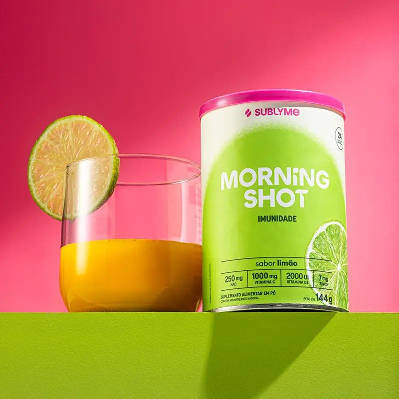 Suplemento Vitamínico Morning Shot - Sabor Limão - Classic Size (144g) - Sublyme