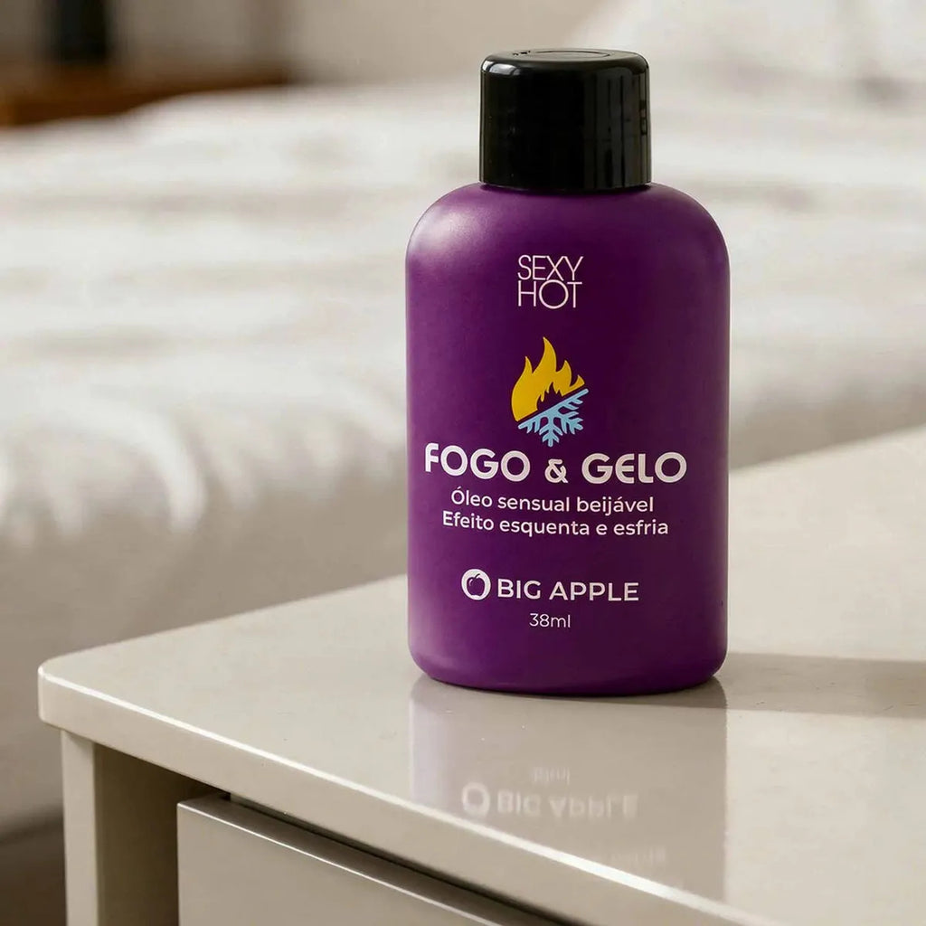 Óleo Beijável Excitante Fogo E Gelo Sexo Oral Big Apple
