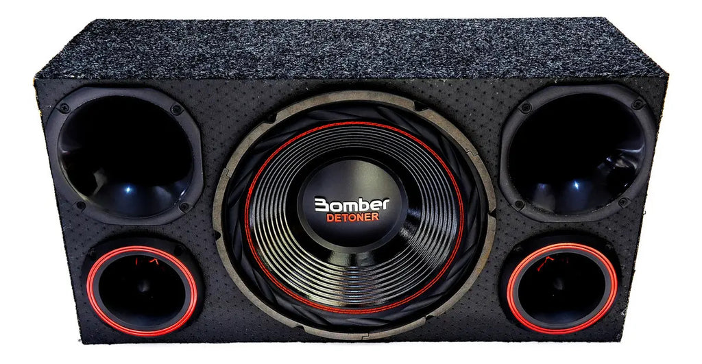 Caixa Trio Som Completa Bomber Detoner 12 + Módulo Taramps