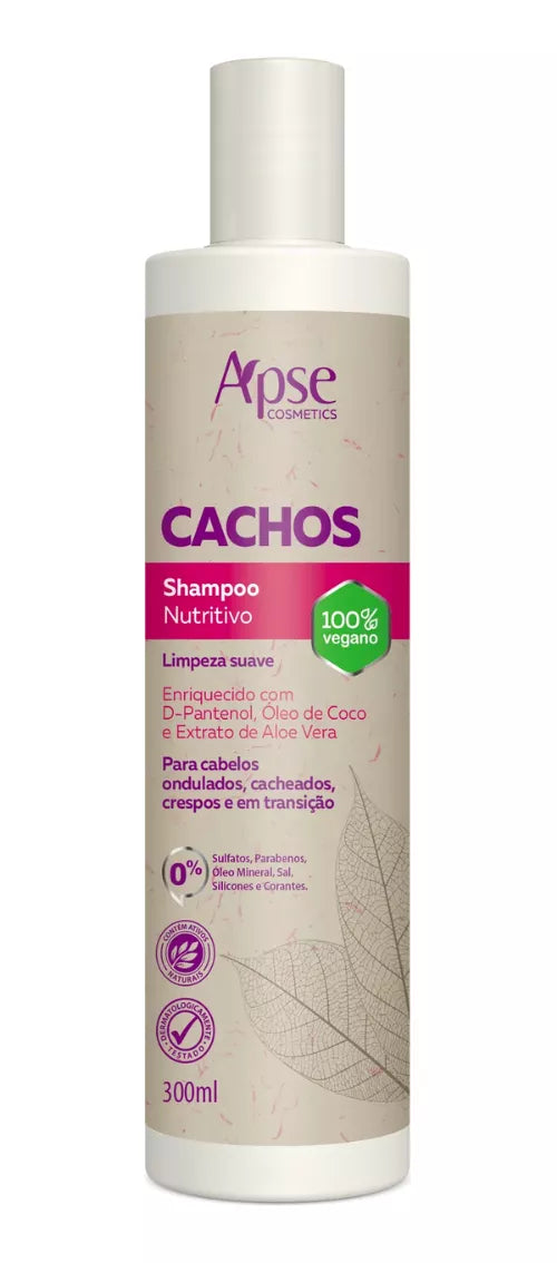 Apse Cachos Kit Shampoo, Conditioner, Gelatin, Mask and Activator 5 Steps