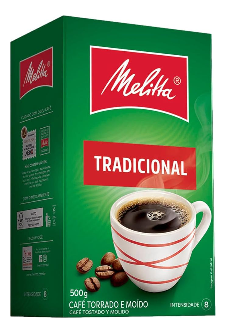 Melitta Traditional Roasted and Ground Coffee Box 500g