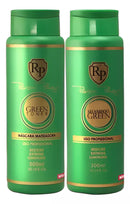 Kit Robson Peluquero Shampoo Matizador Green Home Care RP Restorer Extreme Luminous 2x300ml