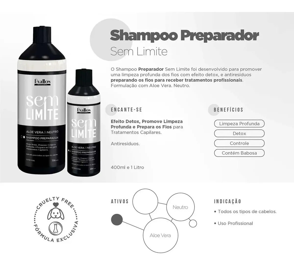 Évallos Detox Anti-Residue Preparing Shampoo 1L