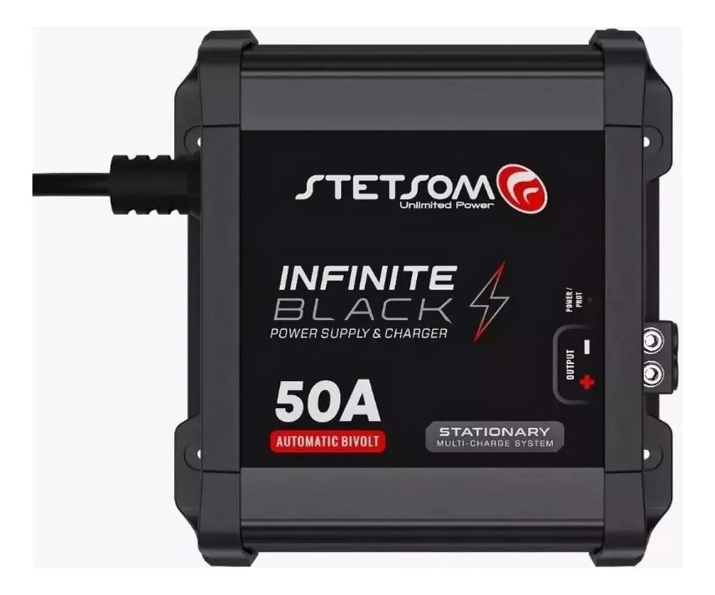 Fonte Automotiva Stetsom Infinite Black 50A Para Som Carro e Carregador de Bateria
