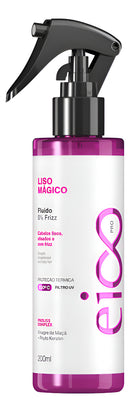 Eico Pro Fluid Spray Leave-in 0% Frizz Magical Smooth Treatment Hydration Shine Thermal Protection Sunscreen 200ml