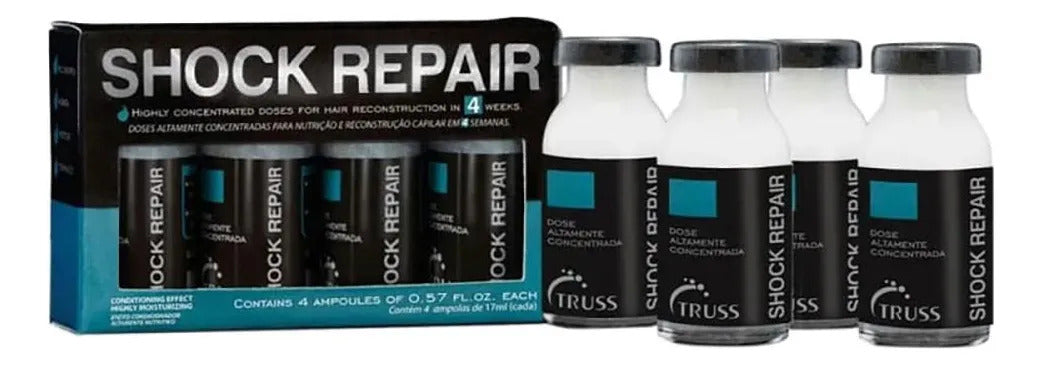 Truss Shock Repair Hair Treatment Ampoules 4 x 17 ml