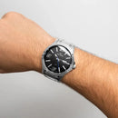 Relógio Masculino Technos Inoxidável Prateado Analógico Resistente Água