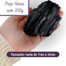 Turmalina Negra Bruta Peça Unica Extra 250g Pedras Cristais