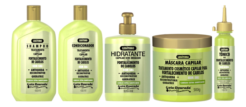 Kit Gota Fortalecimento Antiqueda Sh Cond Creme Masc Tonico