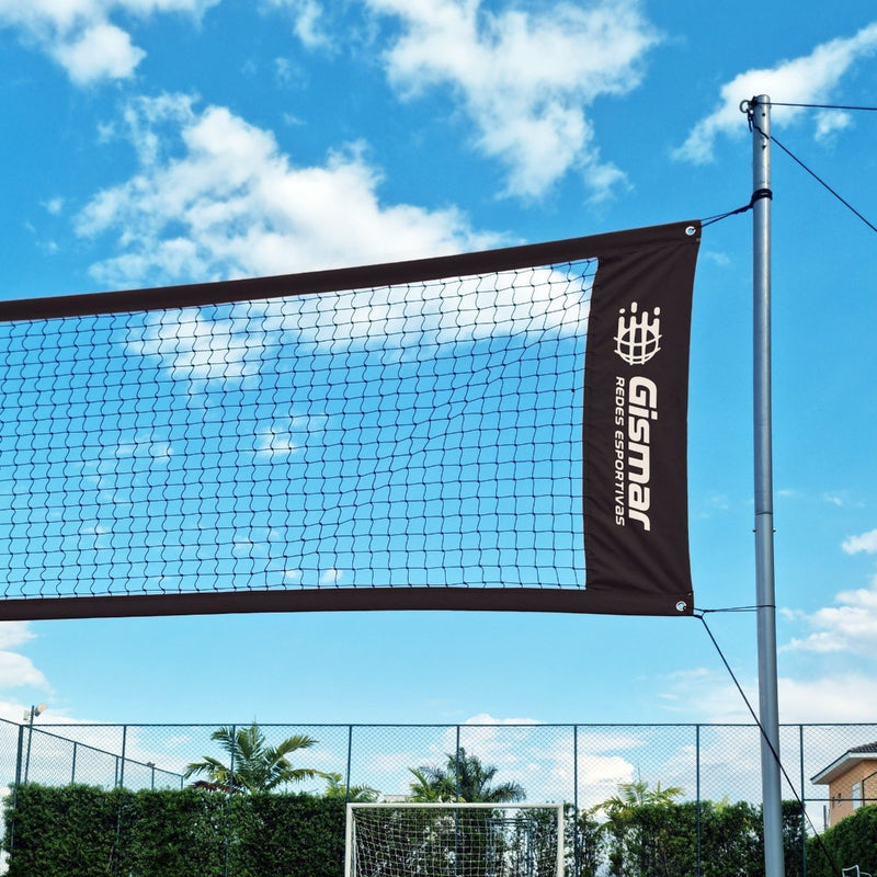 Kit Beach Tennis Black - Pro 4-Strip Net + Marking Tape