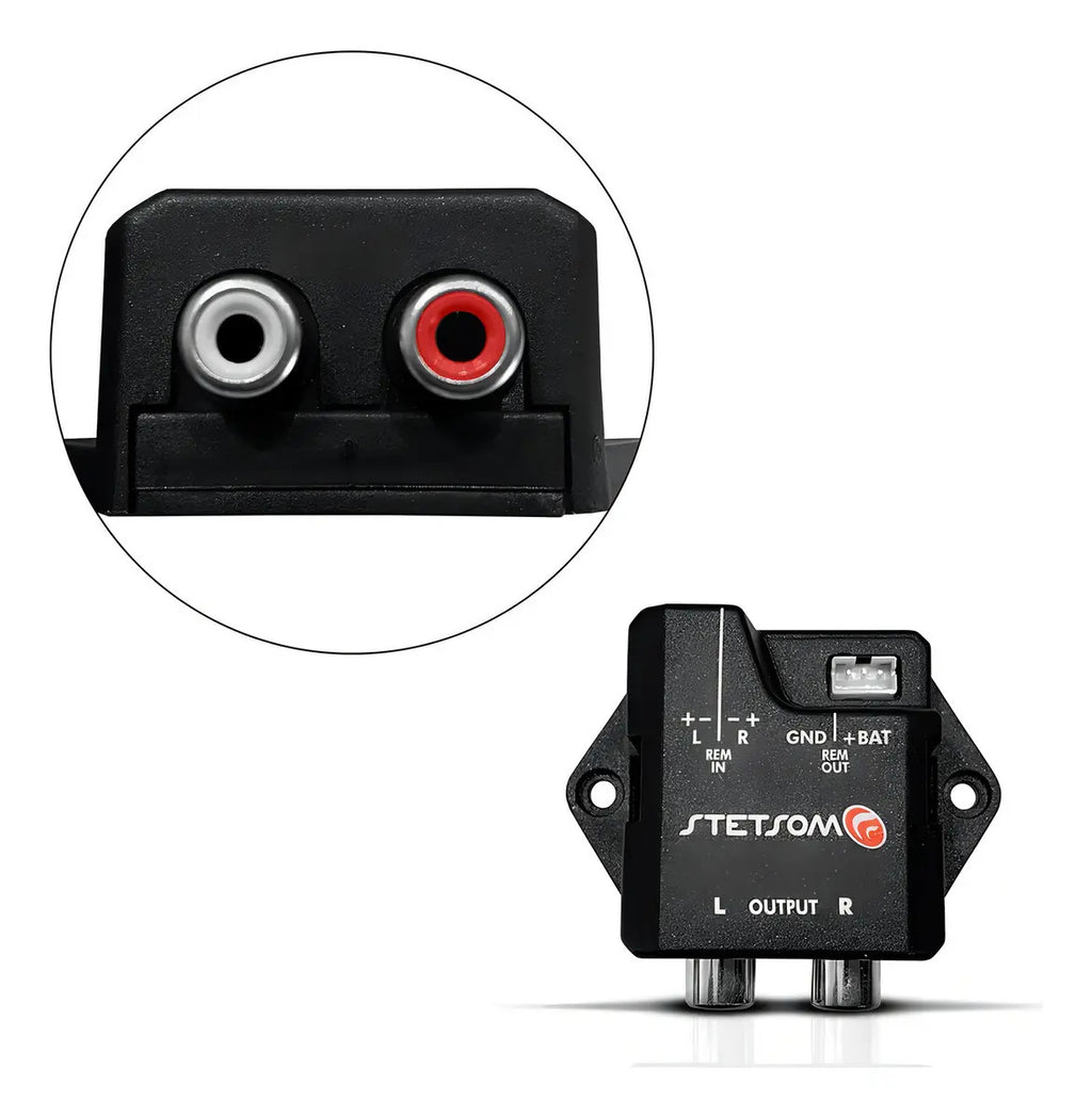 Adaptador Conversor Stetsom St6000 Aparelho Som Fio Pra Rca