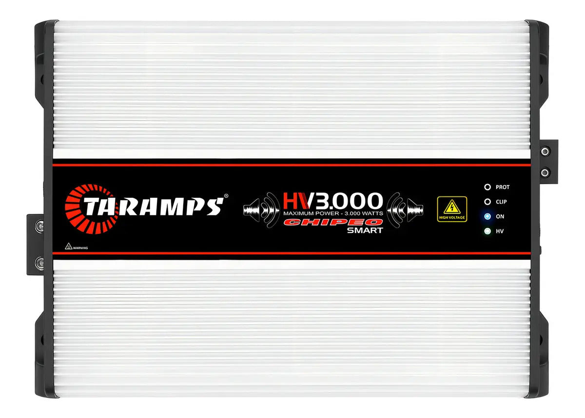 Módulo Taramps HV 3000 Chipeo Smart 3000W RMS para Som Automotivo de 1 Canal