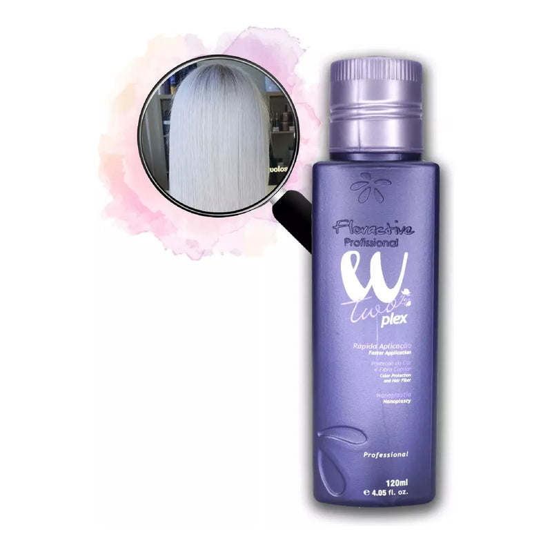 Floractive W Two Plex Anti Frizz Reducer Professional Treatment For Blonde Hair 120ml/4.05 fl.oz.