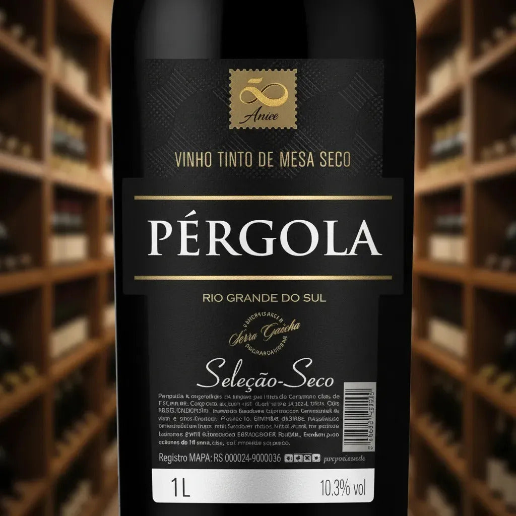 Pérgola Seleção Dry Red Wine 1L — Serra Gaúcha Brazil
