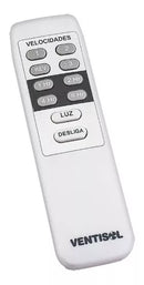 Ventisol Silent Ceiling Fan 6 Speeds 3 Blades 30w Flow With Control White Bivolt