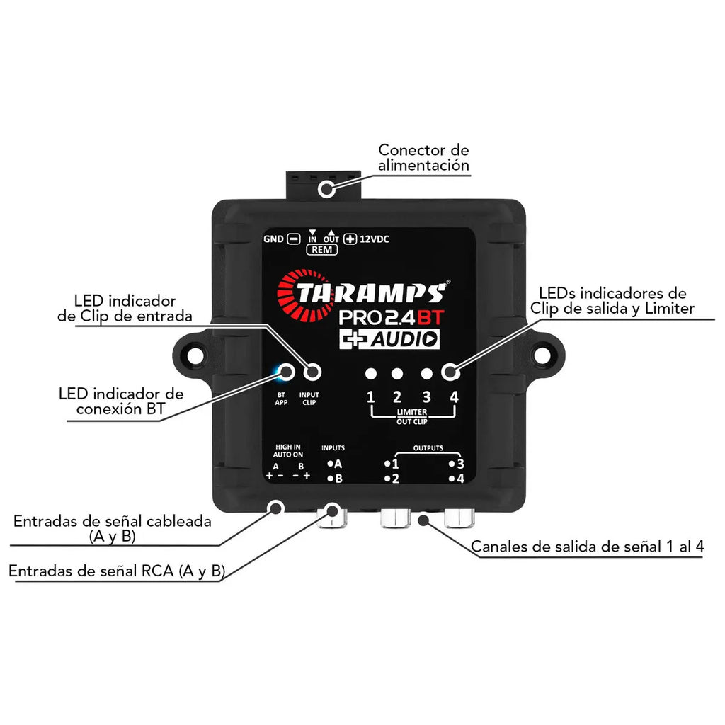 Taramps PRO 2.4BT+ Bluetooth Car Audio Processor