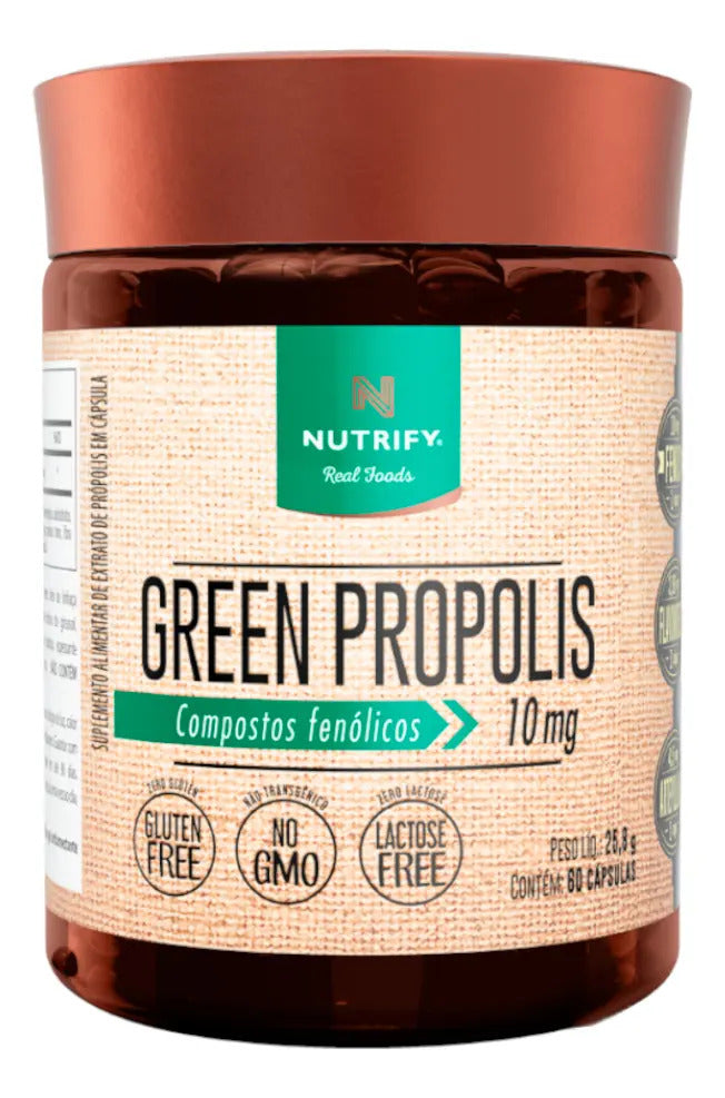 Kit 3 Green Propolis Nutrify 60 Cápsulas Neutro