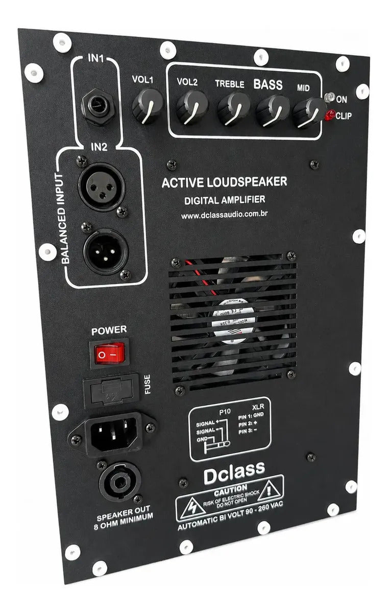 Painel Amplificador Ativador Multivias 700 Watts Rms Cor Preta Potência de saída RMS 700 W
