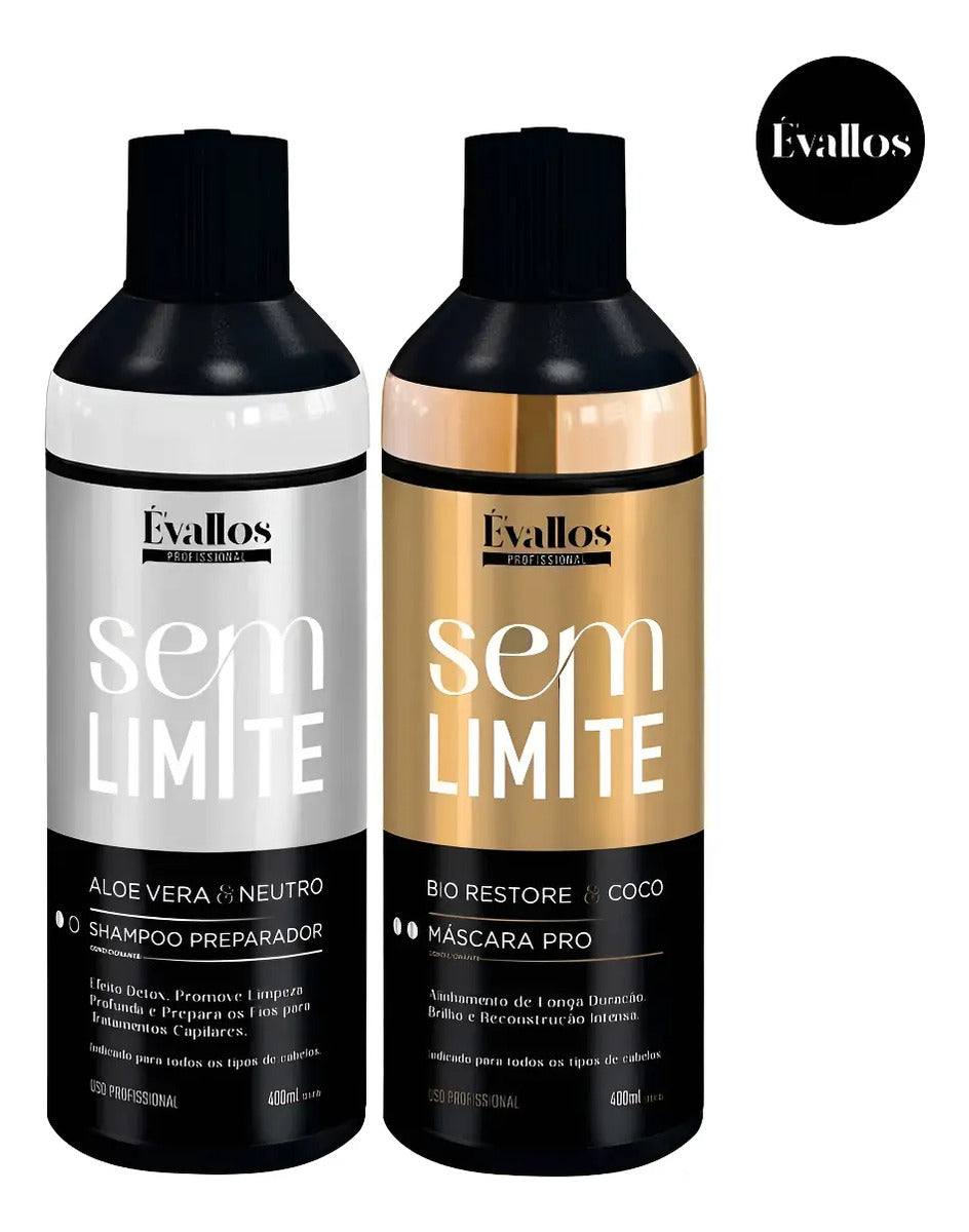 Évallos Pro Keratin Kit - Shampoo & Hair Mask 2x400ml
