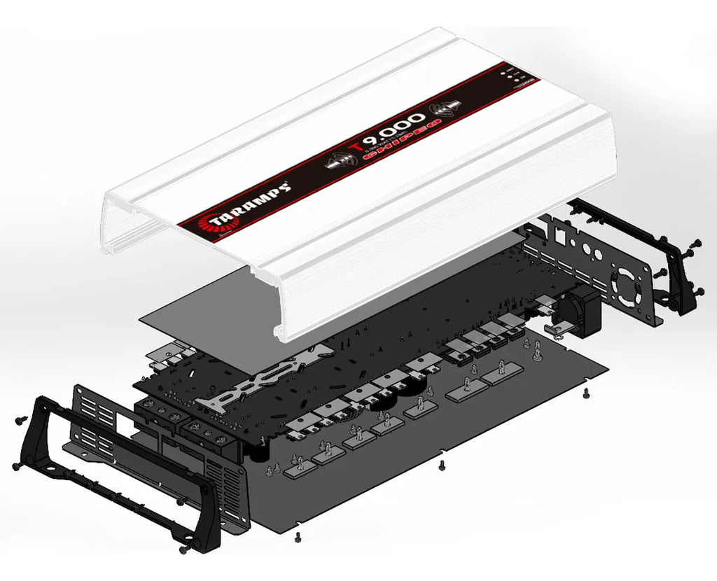 Modulo Taramps T9000 Chipeo 2 Ohms Amplificador Som Automotivo 9000W Rms