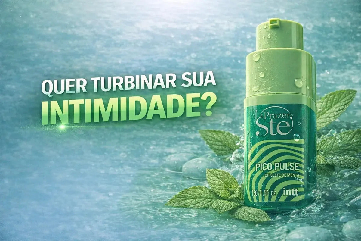 Pico Pulse Gel Líquido Suga Pulsa Gela Refrescancia Vibra By Prazer Ste Intt - Chiclete de Menta
