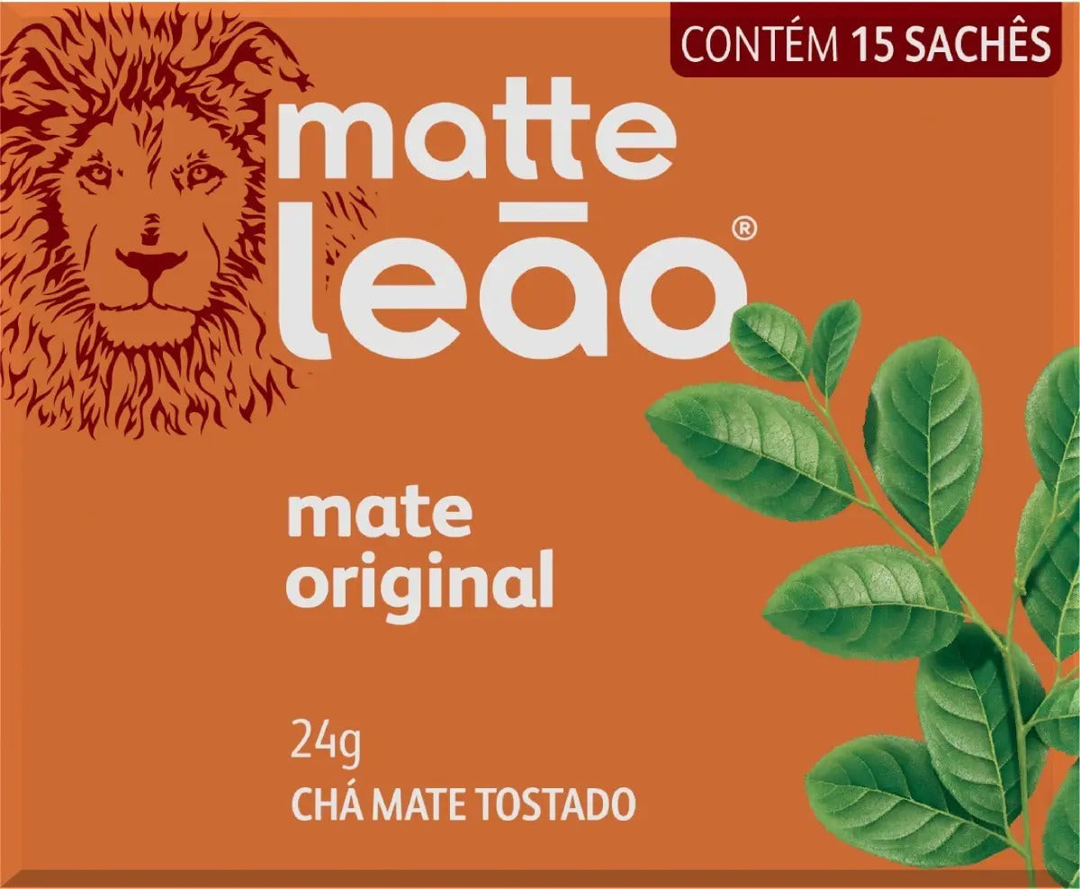 Chá Matte Leão Mate Original 15 Sachês (24g) Natural
