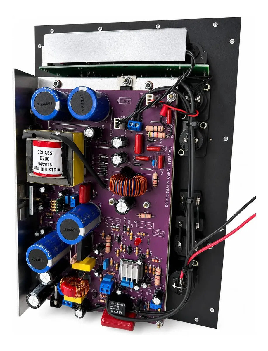 Painel Amplificador Ativador Multivias 700 Watts Rms Cor Preta Potência de saída RMS 700 W