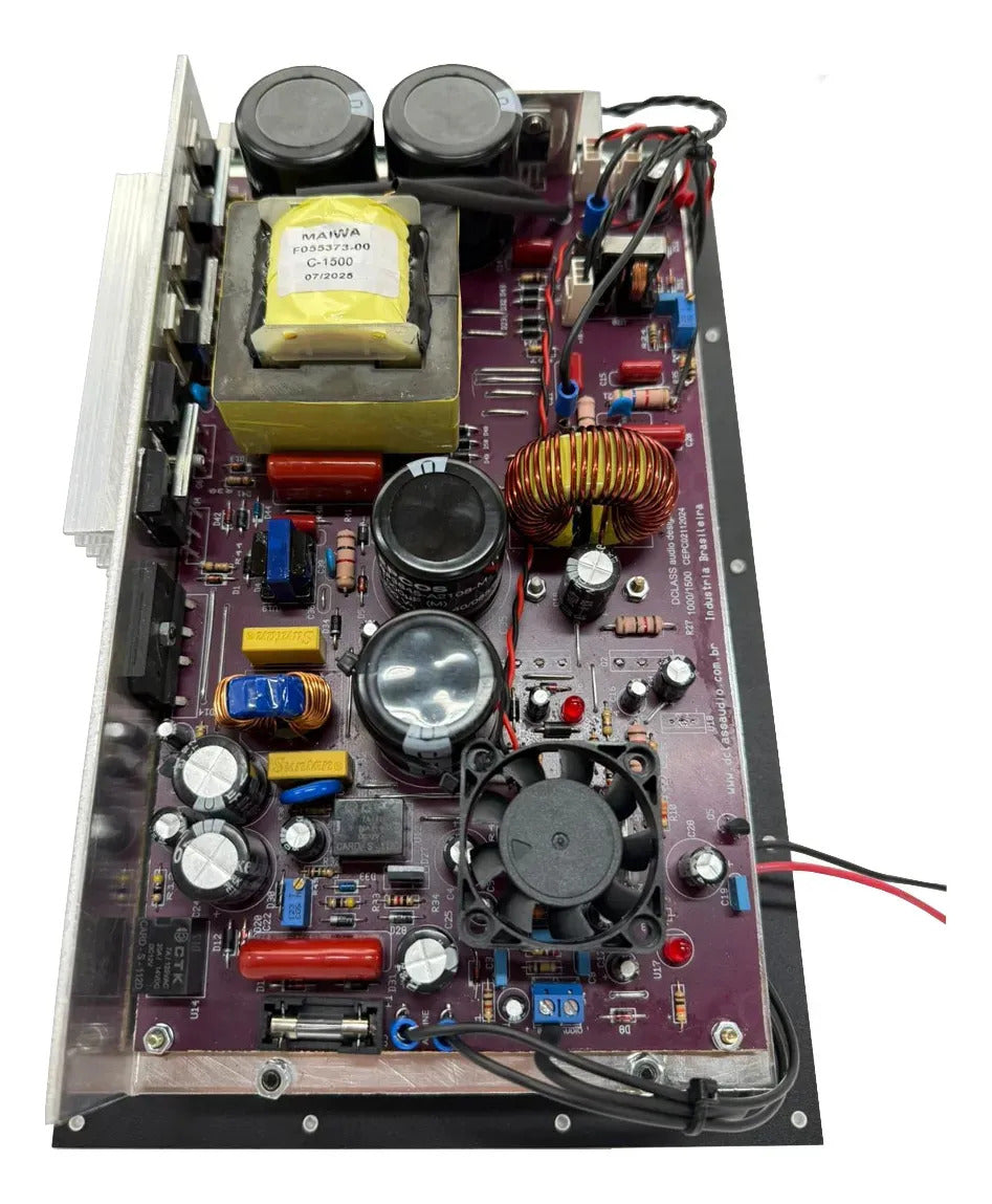 Amplificador Ativador Classe D 1500W RMS para Sub Graves