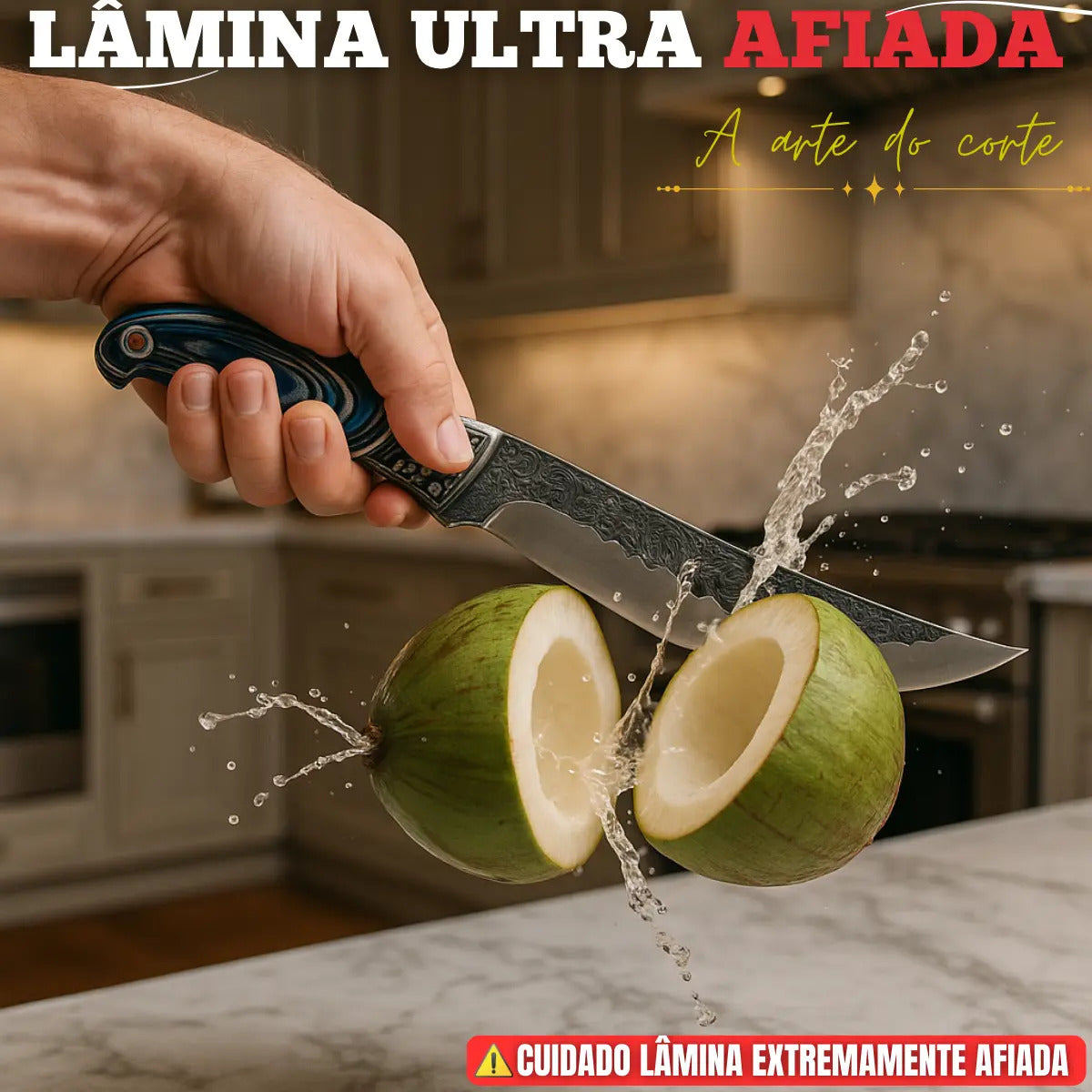 Kit Com Faca De Cozinha E Churrasco Artesanal Full Tang+ Bainha Couro Com Gravuras + Afiador Vermelho Abs Emborrachado Gourmet Premium Forjada A Mão Picanha Chef De Cozinha