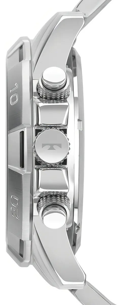 Technos Men's BJ4060AA/1A Silver Ana-Digi Watch