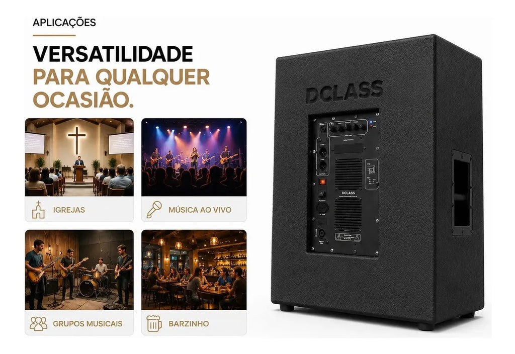 Painel Dclass Ativo Inbox 1000w Rms 4 Ohms Multivias