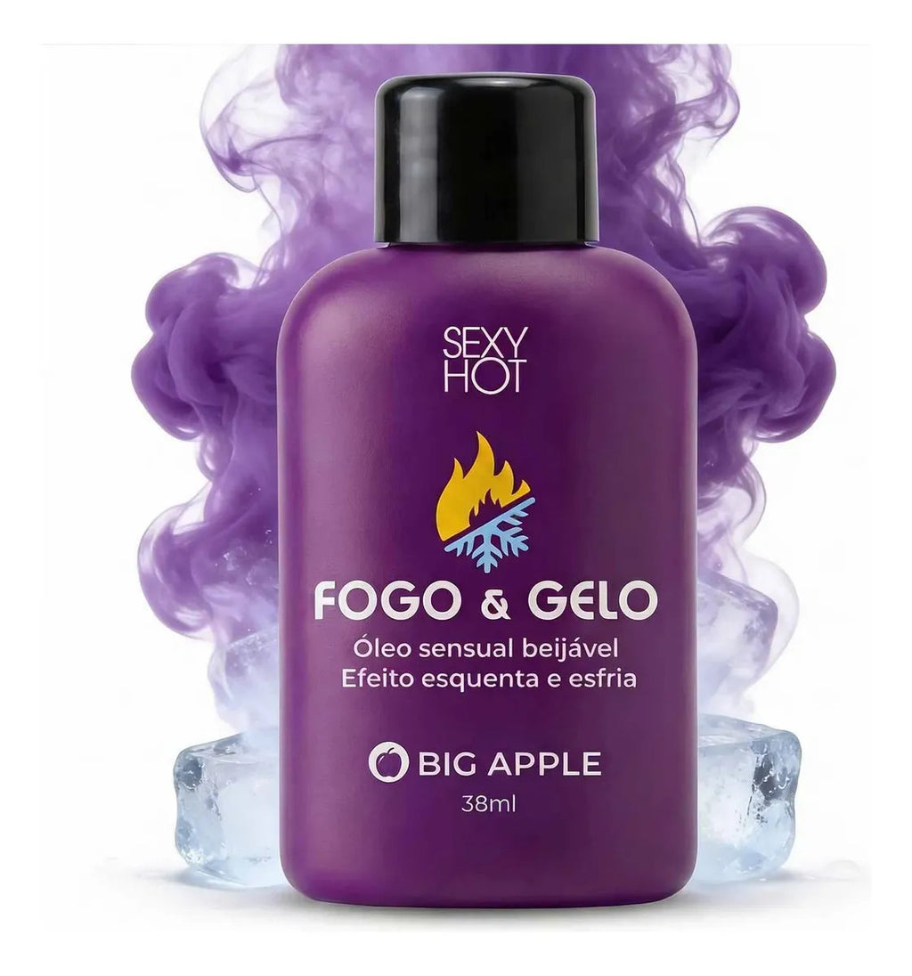 Óleo Beijável Excitante Fogo E Gelo Sexo Oral Big Apple