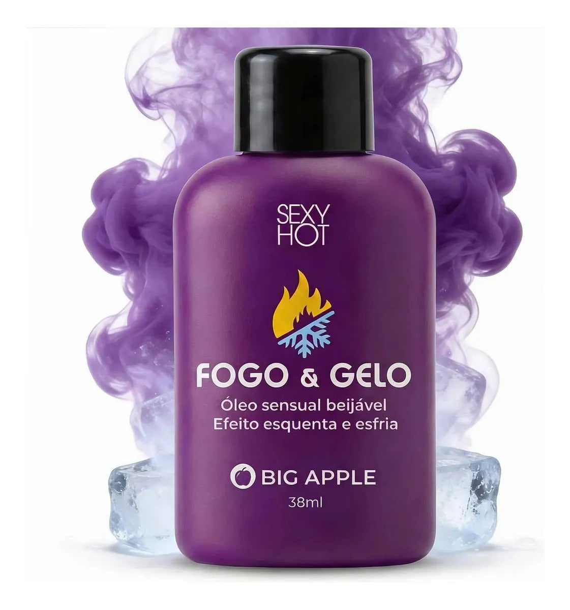 Óleo Beijável Excitante Fogo E Gelo Sexo Oral Big Apple