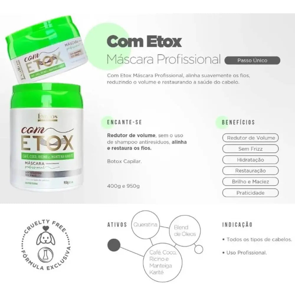 Évallos Btx Hair Mask - No-Rinse Frizz Control 950ml
