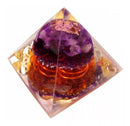 Saint Germain Orgonite Pyramid + Violet Ray Pendulum