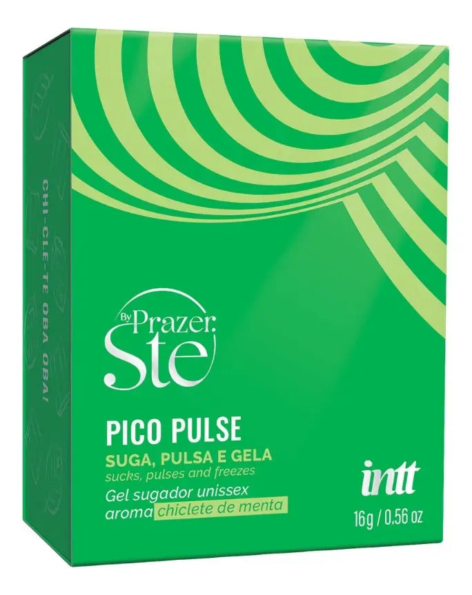 Pico Pulse Gel Líquido Suga Pulsa Gela Refrescancia Vibra By Prazer Ste Intt - Chiclete de Menta