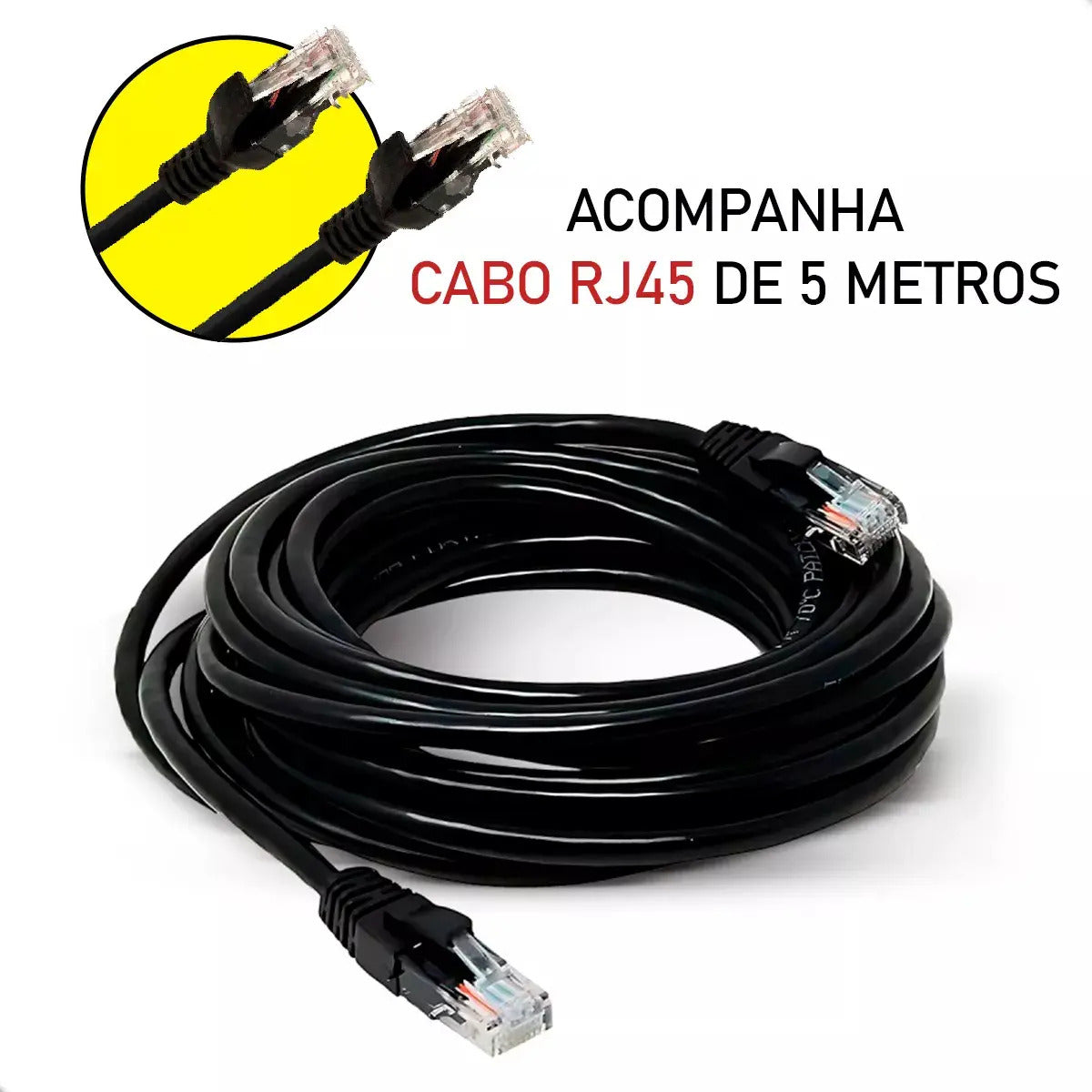 Central Controle Extensão Fonte Usina Linha Smart Connect Cor Preto