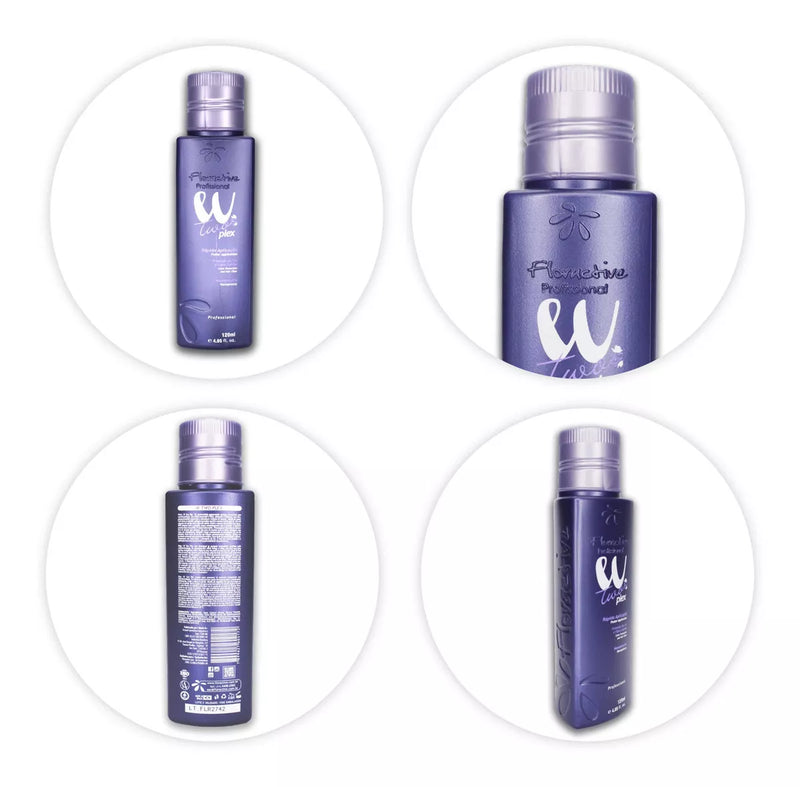 Floractive W Two Plex Anti Frizz Reducer Professional Treatment For Blonde Hair 120ml/4.05 fl.oz.
