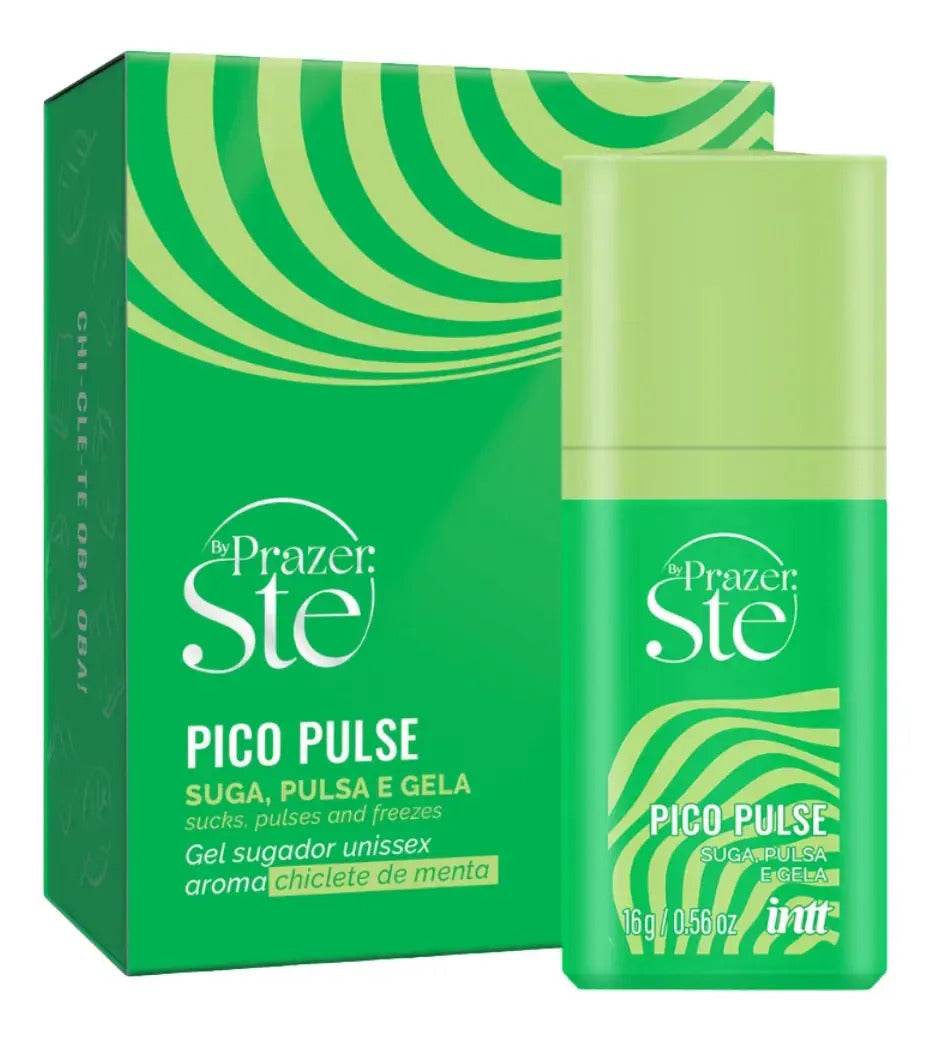 Pico Pulse Gel Líquido Suga Pulsa Gela Refrescancia Vibra By Prazer Ste Intt - Chiclete de Menta
