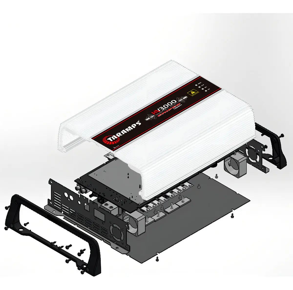 Módulo Taramps HV 3000 Chipeo Smart 3000W RMS para Som Automotivo de 1 Canal