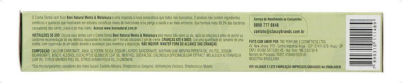 Boni Natural Mint and Melaleuca Toothpaste 90g