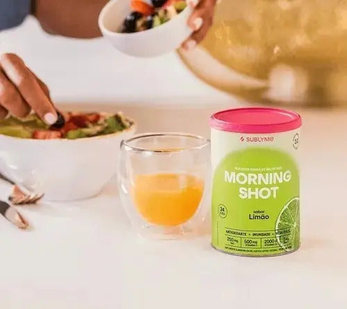 Suplemento Vitamínico Morning Shot - Sabor Limão - Classic Size (144g) - Sublyme