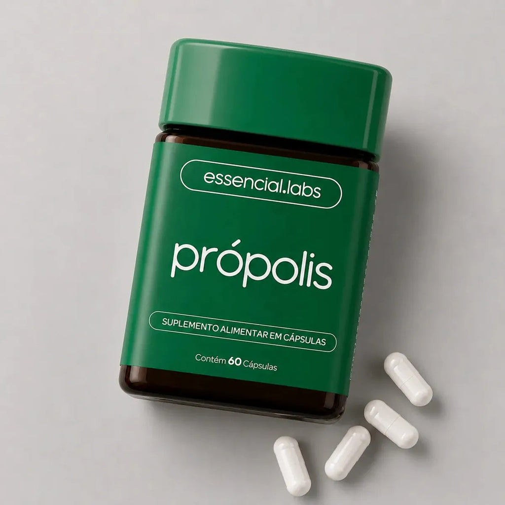 PRÓPOLIS VERDE com 1000mg por dose - Extrato com Máxima Absorção e Concentração - 60 Cápsulas