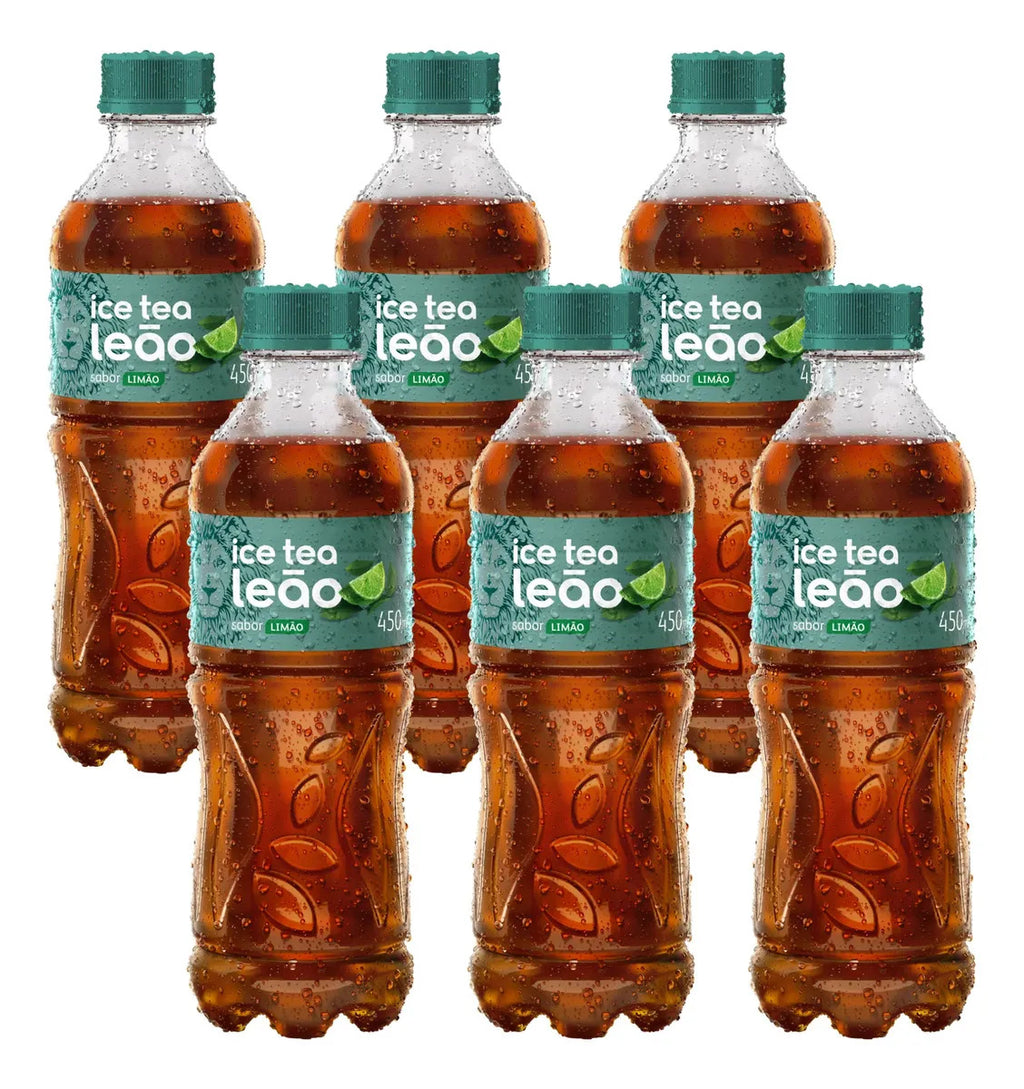 Chá Ice Tea Leão Limão 450ml - 6 Unidades