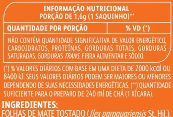 Chá Matte Leão Mate Original 15 Sachês (24g) Natural