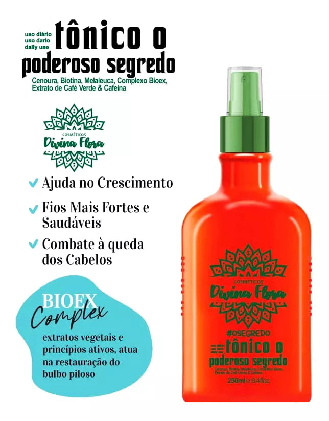 Divina Flora Anti-Hair Loss and Growth Tonic Bioex 250ml/8.45 fl.oz.