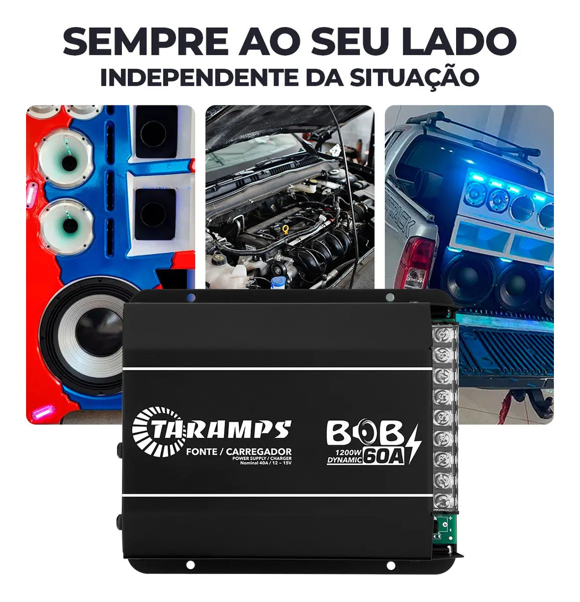 Taramps BOB 60A Car Audio Power Supply & Charger