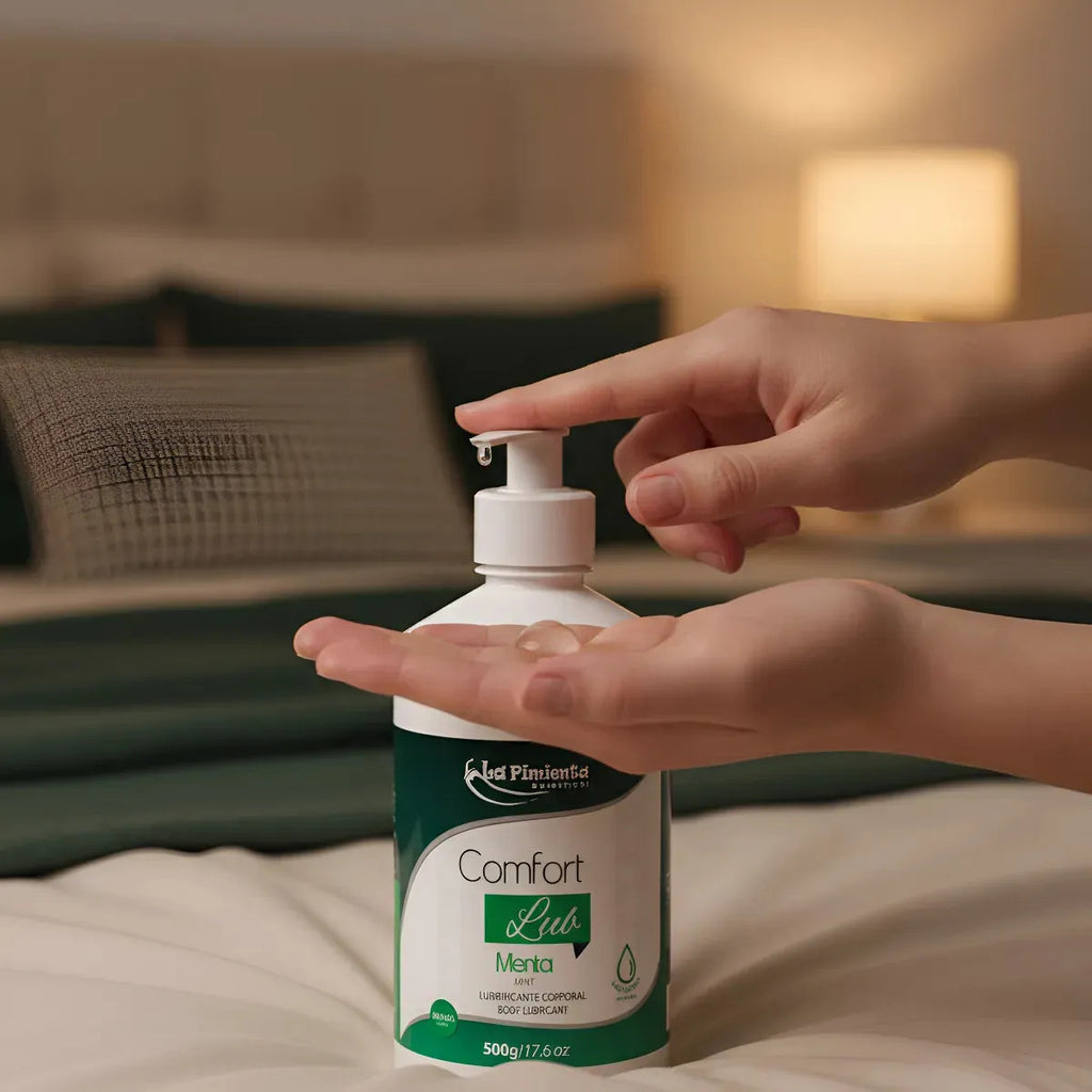 Lubrificante Íntimo Sabores 500g Sexo Oral, Anal Vaginal Sabor Menta