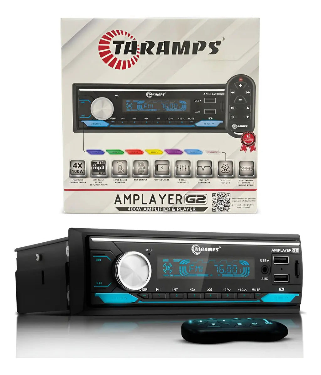 Taramps Amplayer G2 1-DIN Bluetooth Car Receiver